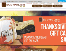Tablet Screenshot of bodypolishspa.com